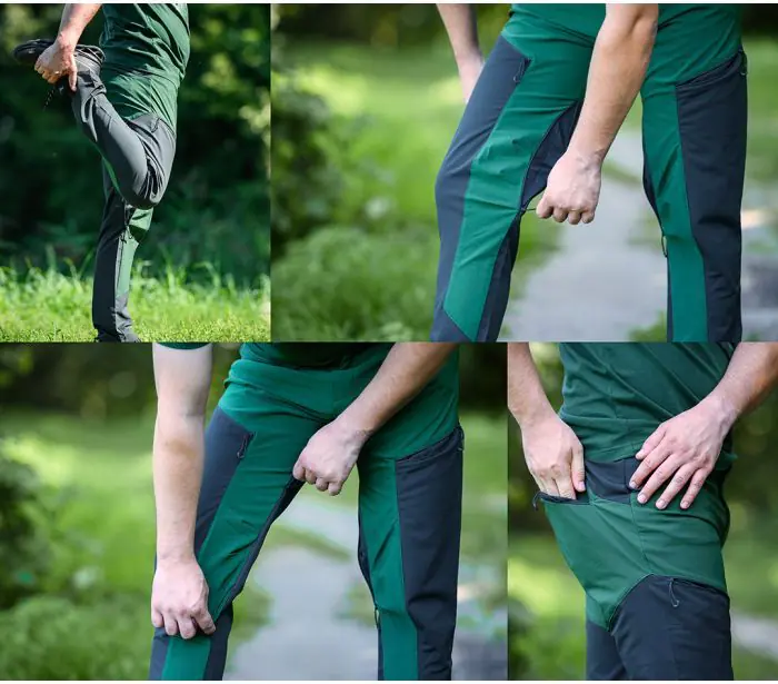 OUTDOOR work trousers 4 way stretch green-grey - Afbeelding 3