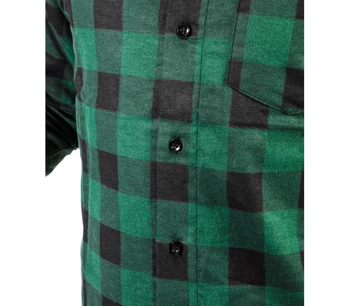 Flannel overhemd, groen - Afbeelding 2