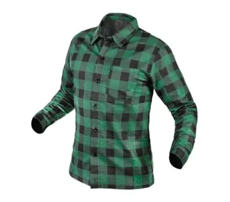 Flannel overhemd, groen