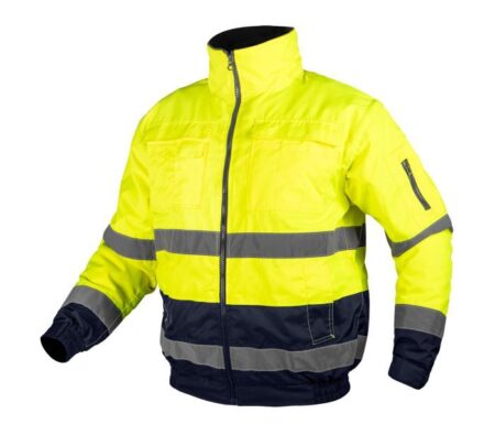 Hi-Vis Work Jacket 3-in-1 – Geel / Navy Blue
